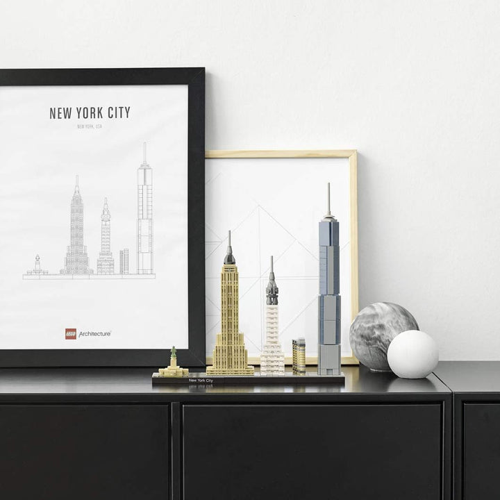 LEGO Architecture New York City 21028, Build It Yourself New York Skyline Model Kit for Adults and K