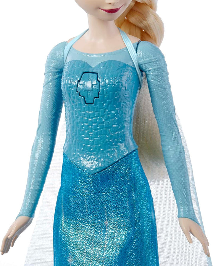 Disney Frozen Die Eiskönigin Spielzeug, Singende ELSA Puppe in charakteristischer Kleidung, singt La