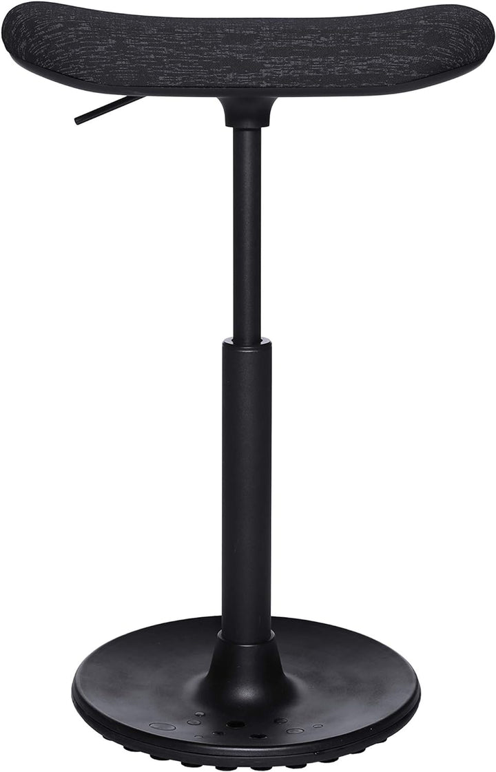 Topstar Sitness H2, Arbeitshocker, Stehhilfe, Drehhocker, Skateboardsitz, höhenverstellbar, Stoffbez