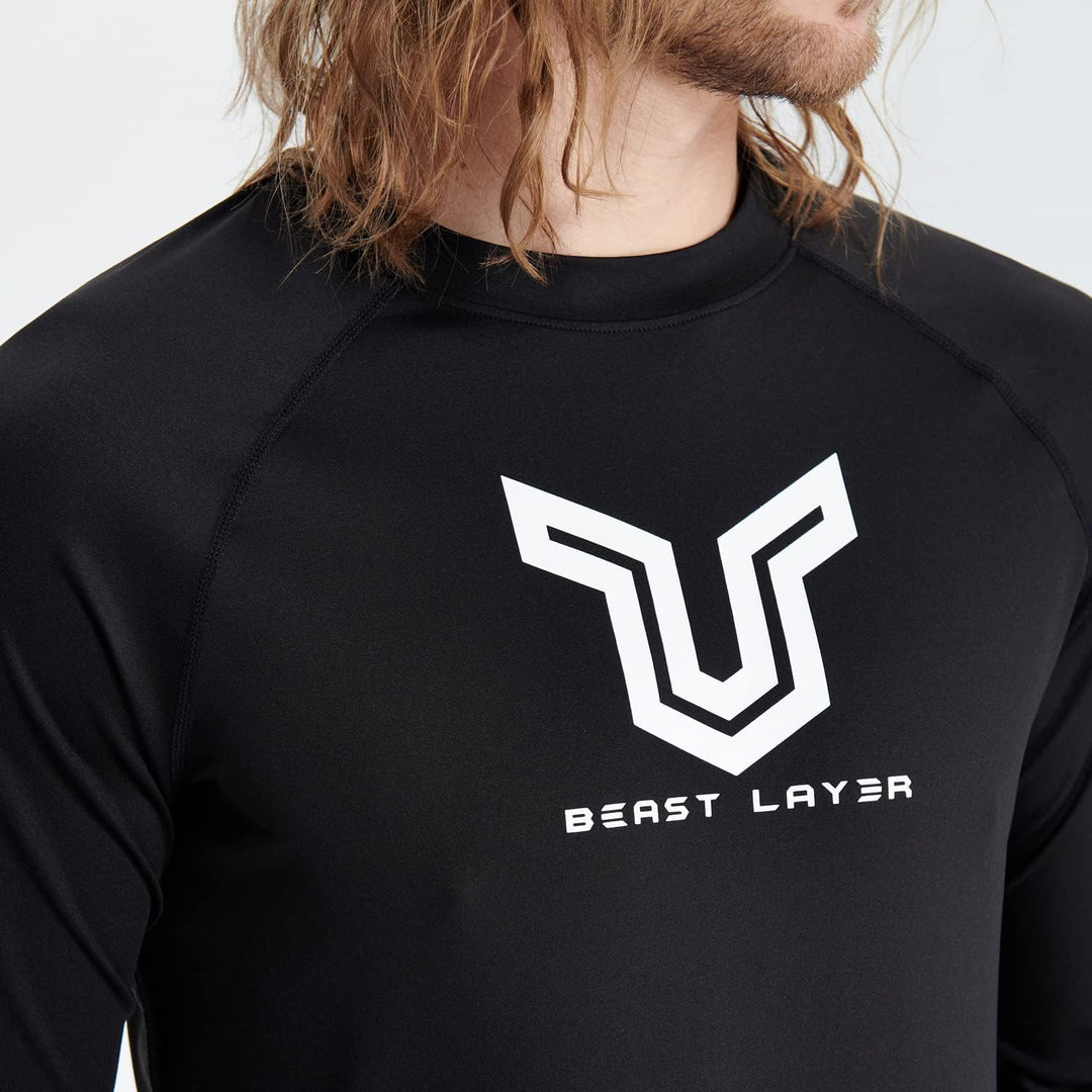 HUGE SPORTS Herren Festes Rashguard Langarm Surfen Schwimmshirt Langarmshirt alle Outdoor Aktivitäte