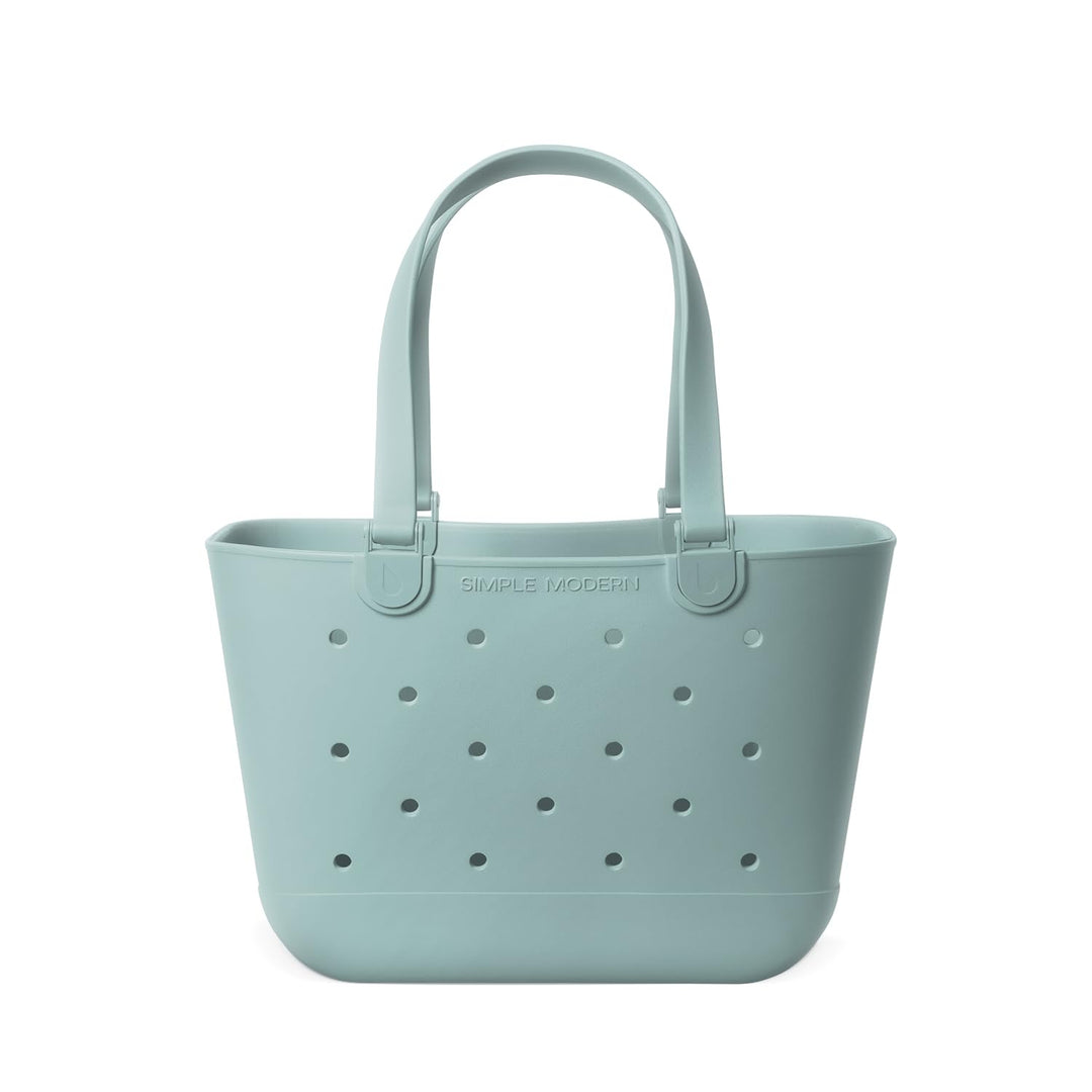Simple Modern Strandtasche aus Gummi | Grosse Wasserdichte Tragetasche mit Reissverschlusstasche für