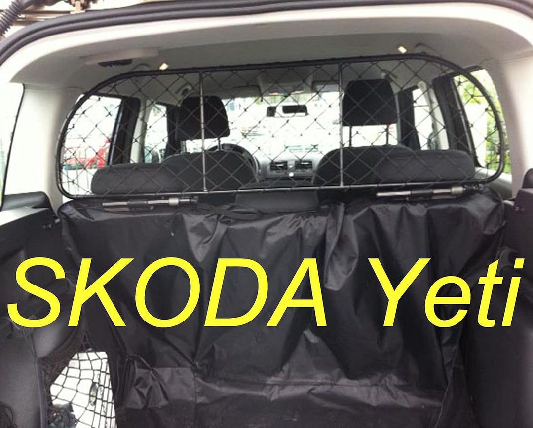 ERGOTECH Trenngitter Hundegitter für Skoda Yeti, RDA65-L, für Hunde und Gepäck