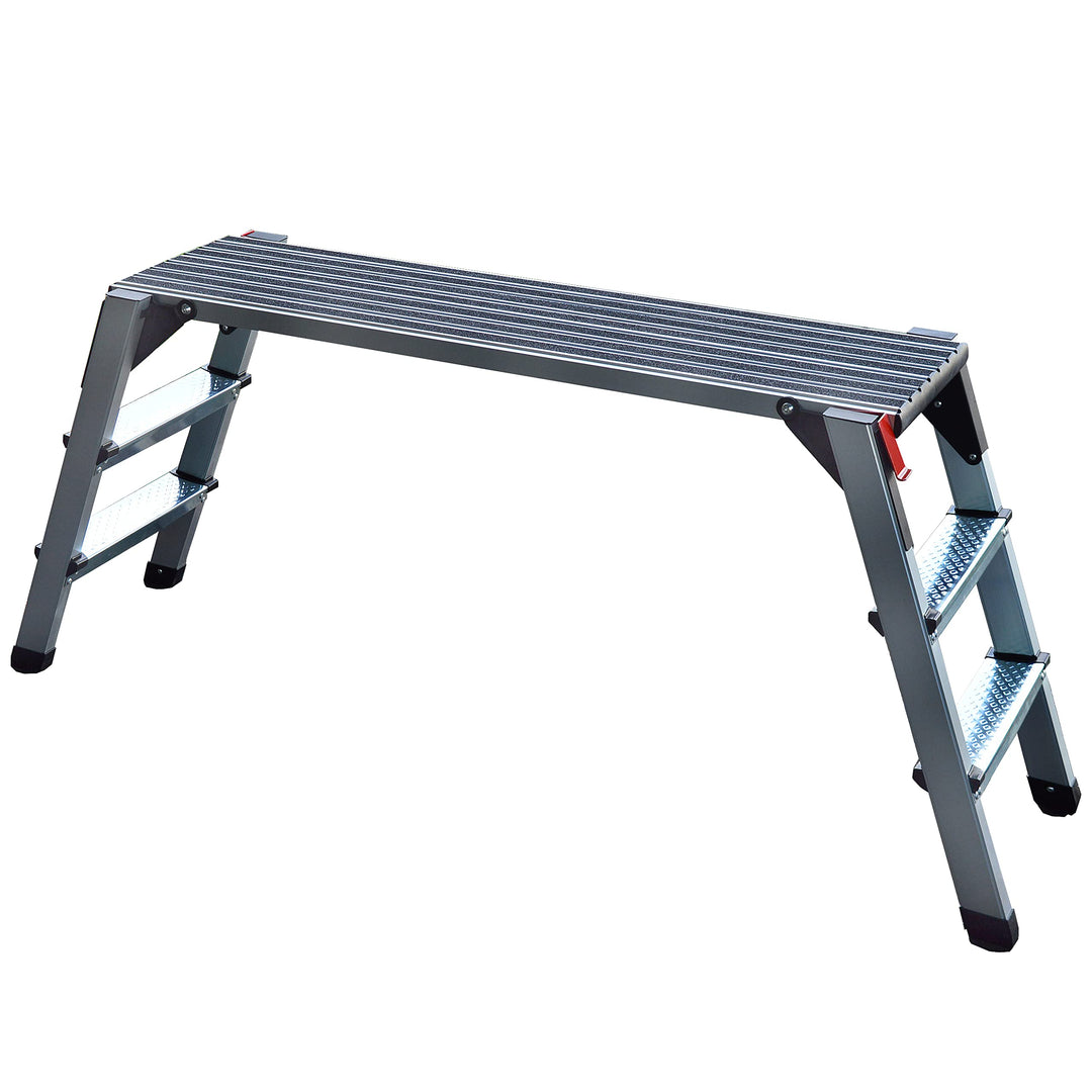 Arbeitsplattform Arbeitsbühne Gerüstleiter 48 cm Arbeitshöhe Aluleiter Tritt Stufentritt (48 cm Arbe