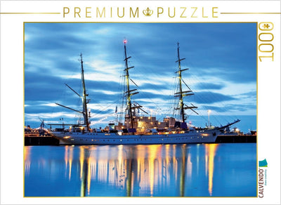 CALVENDO Puzzle Segelschulschiff Gorch Fock 1000 Teile Lege-Grösse 64 x 48 cm Foto-Puzzle Bild von w