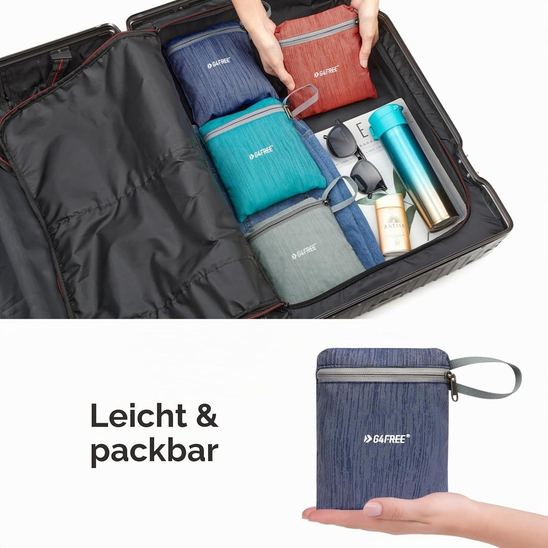 G4Free Wanderrucksack, 10 l, klein, für Reisen, Wandern, Tagesrucksack, leicht, verstaubar Dunkelbla