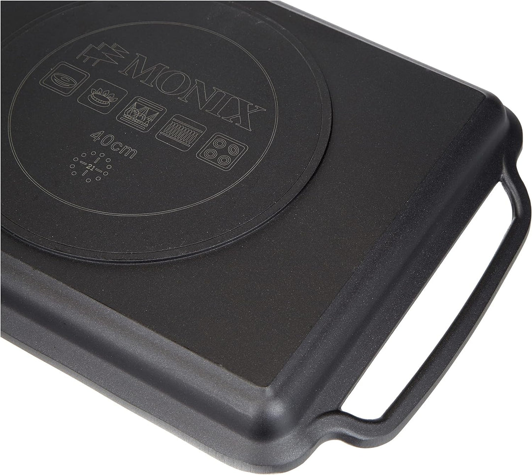 BRA Grillplatte gerillt Solid + Teflon Classic beschichtet 40 x 28 cm