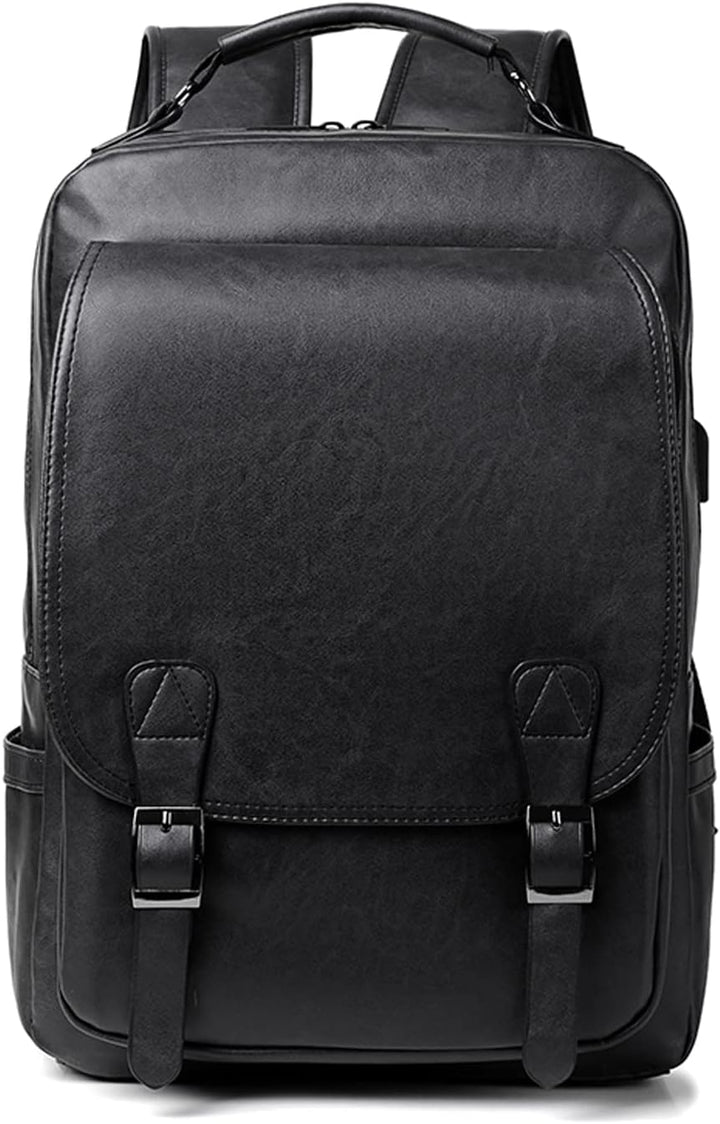 FANDARE Rucksack Laptop Wasserdicht Handgepäck Rucksack Wasserdicht PU-Leder Schulrucksack Herren Da