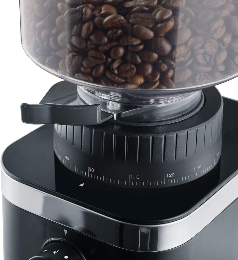 Graef CM502EU Kaffeemühle, 135, Edelstahl, schwarz