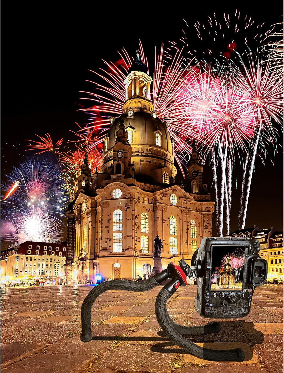 Atairs Handy Stativ für Smartphone mit Fernauslöser - Flexibles Reisestativ für Kamera, DSLR, Action