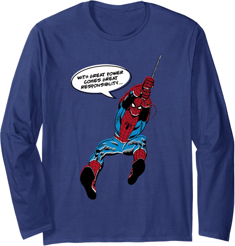 Marvel The Amazing Spider-Man Simple Comic Bubble Langarmshirt