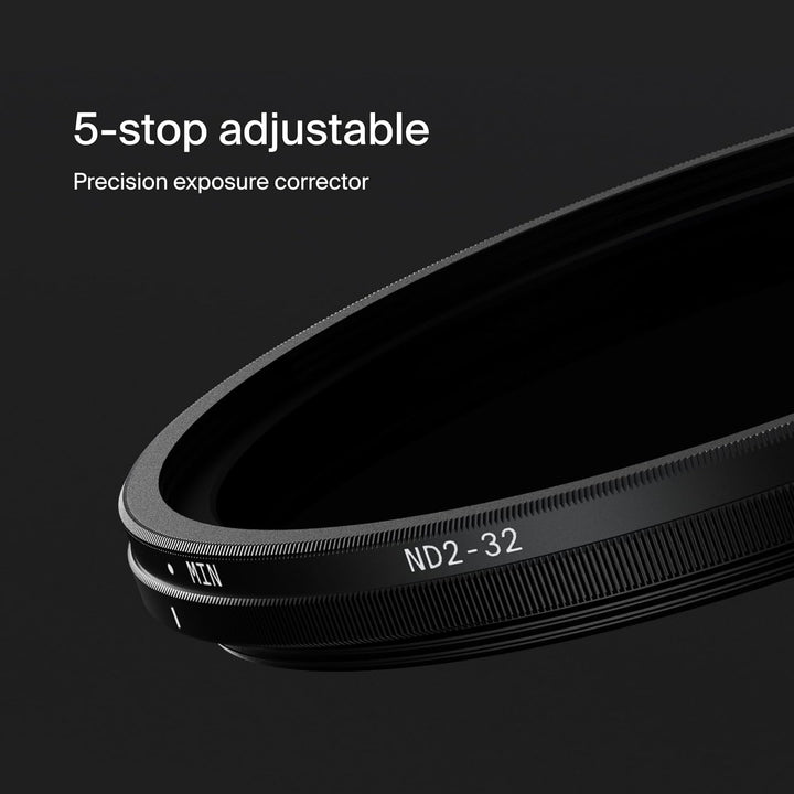 Urth 43 mm Variabler Graufilter ND2-32 (1-5 Stop) ND Filter (Plus+) 43mm, 43mm