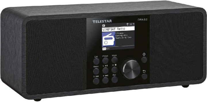 Telestar DIRA S 2 Multifunktions-Stereoradio Digiradio, Hybridradio, DAB+/UKW Stereo Schwarz, Stereo