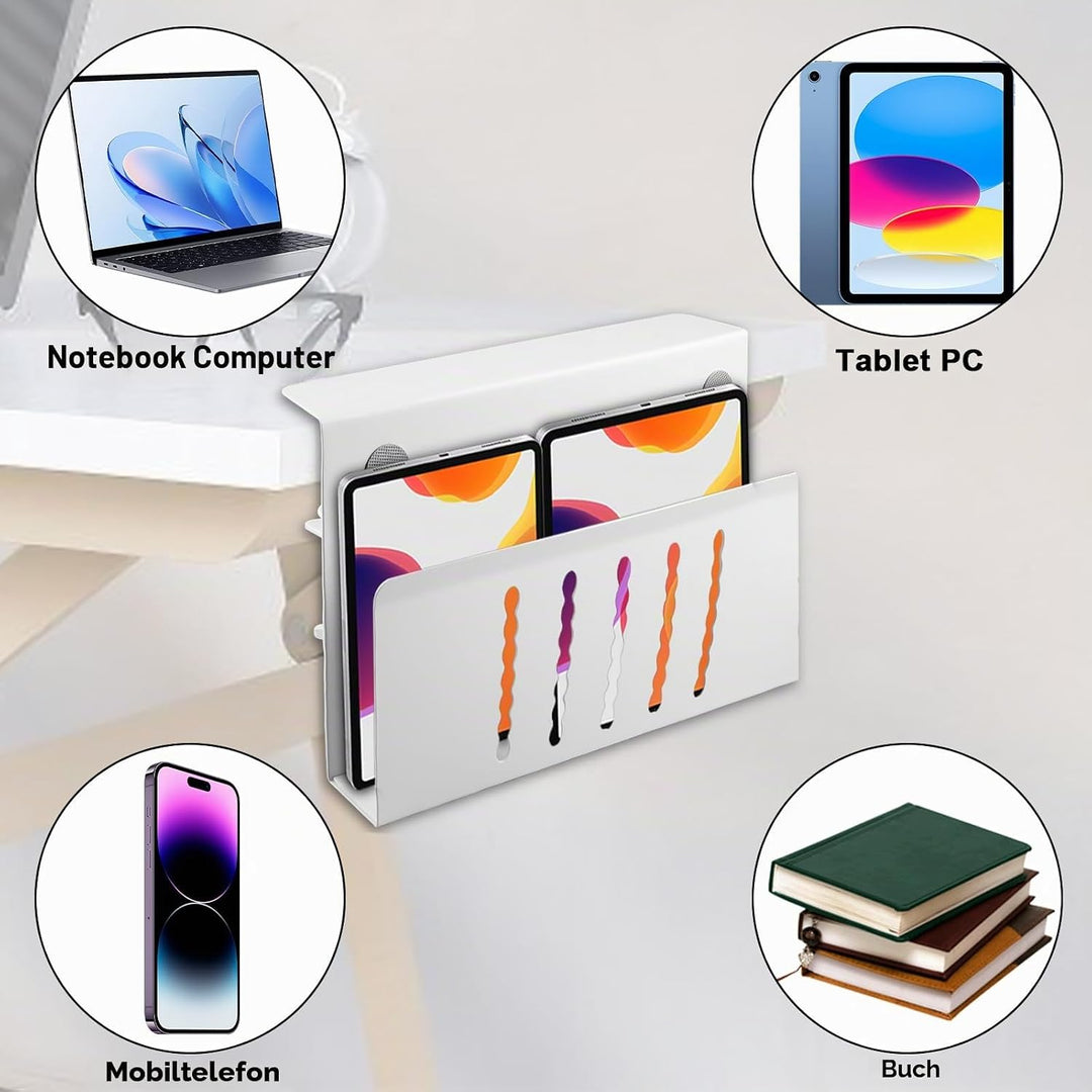Schreibtisch Seitenaufbewahrung, Laptop Wandhalterung Schubladen Organizer Seitenständer Desk Side S
