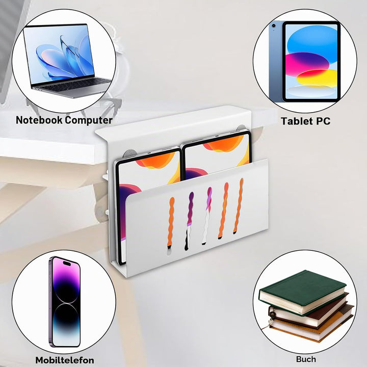 Schreibtisch Seitenaufbewahrung, Laptop Wandhalterung Schubladen Organizer Seitenständer Desk Side S