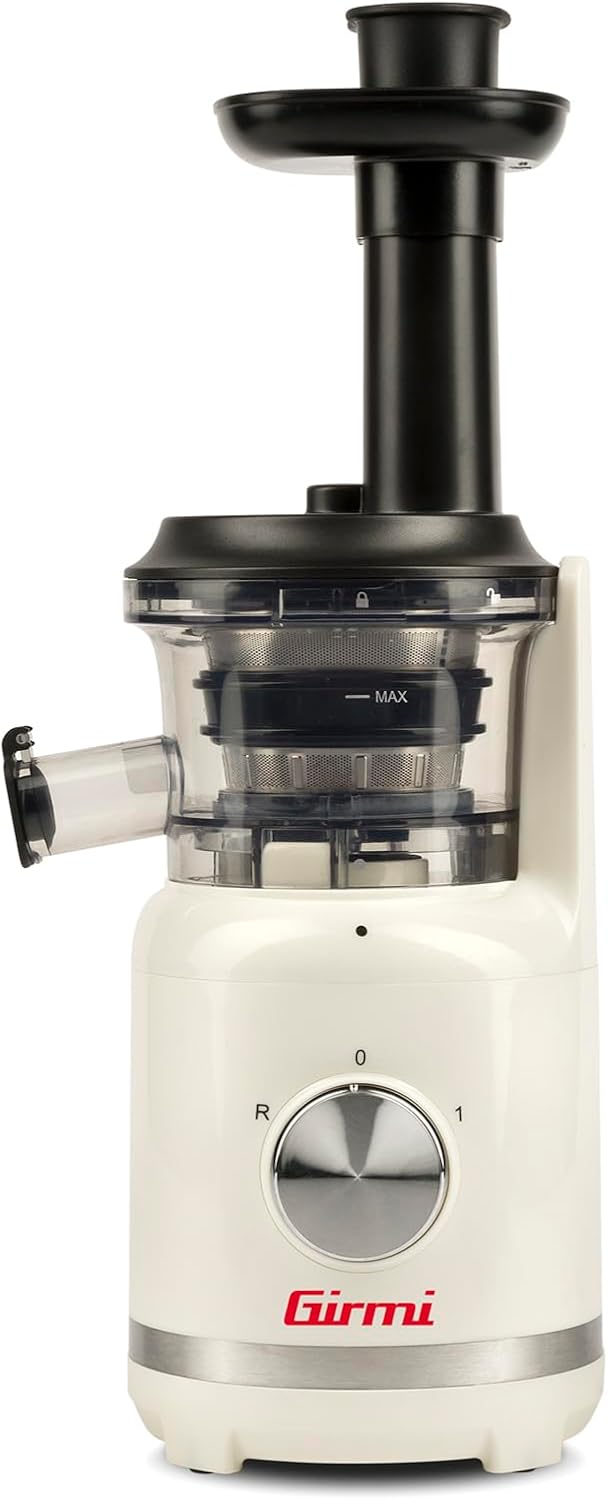 Girmi SW11 Entsafter, 300 W, Zentrifuge, 70 U/min, Sicherheitsverriegelung, Rezeptbuch inklusive, Me