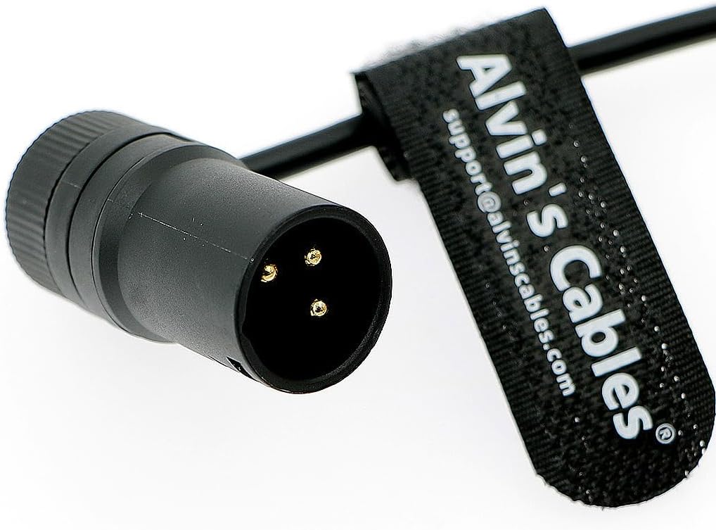 Alvin's Cables Drehbares Low-Profile-XLR-3-Pin-Stecker-auf-Buchse-Kabel Originalstecker symmetrische