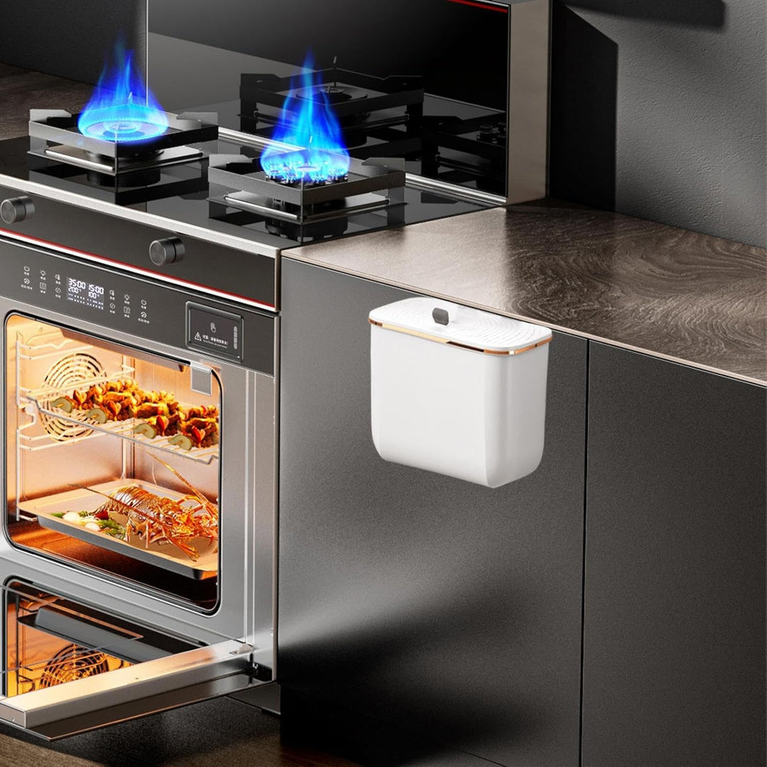 7L Küchenmülleimer mit Deckel, hängende Küche Abfalleimer, wasserdicht Kompostbehälter, Komposteimer
