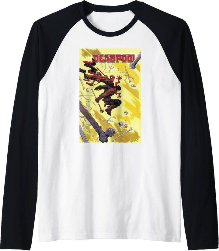 Marvel Deadpool Comic Cover Raglan
