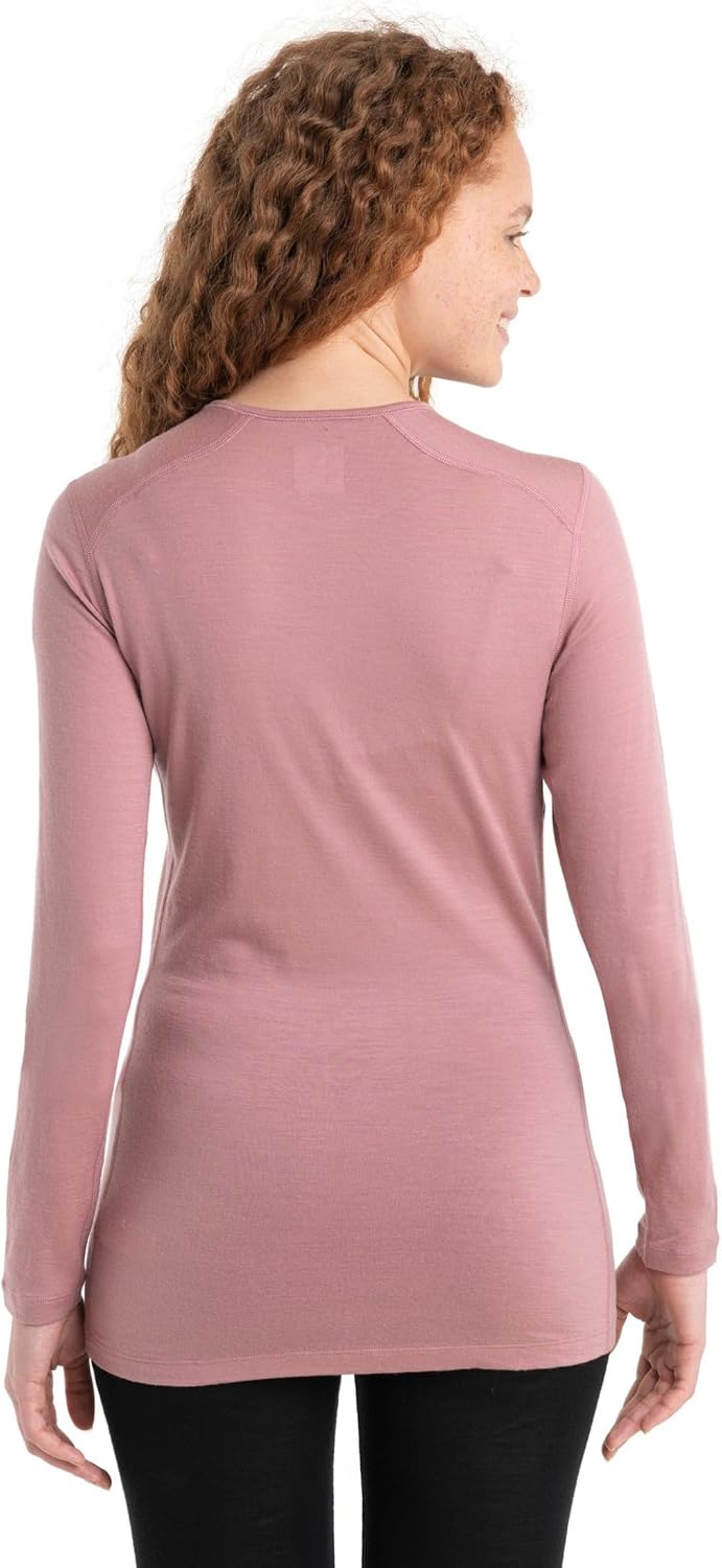 Icebreaker Damen Funktionsshirt Oasis Long Sleeve Crewe XL Crystal, XL Crystal
