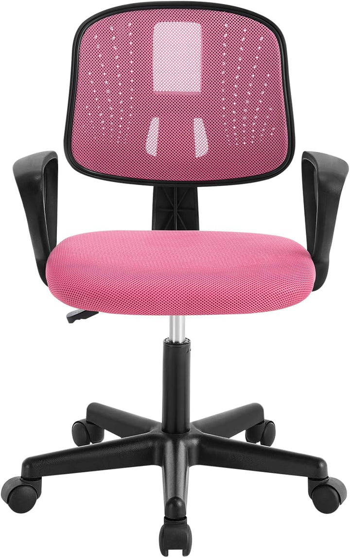 Klihome Schreibtischstuhl Kinder, Bürostuhl ergonomisch, Drehstuhl mit Rollen Armlehnen, Kinderdrehs