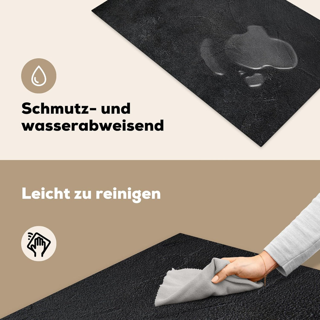MuchoWow Herdabdeckplatte Ceranfeld Spritzschutz Küche Industriell - Beton - Grau - Vintage - Rustik
