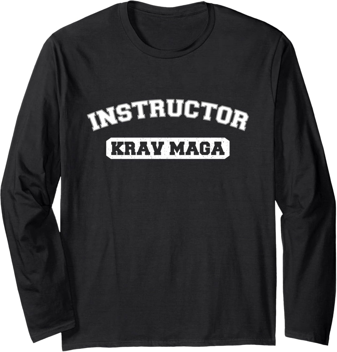 KRAV MAGA Instructor Shirt Front Back Print Langarmshirt