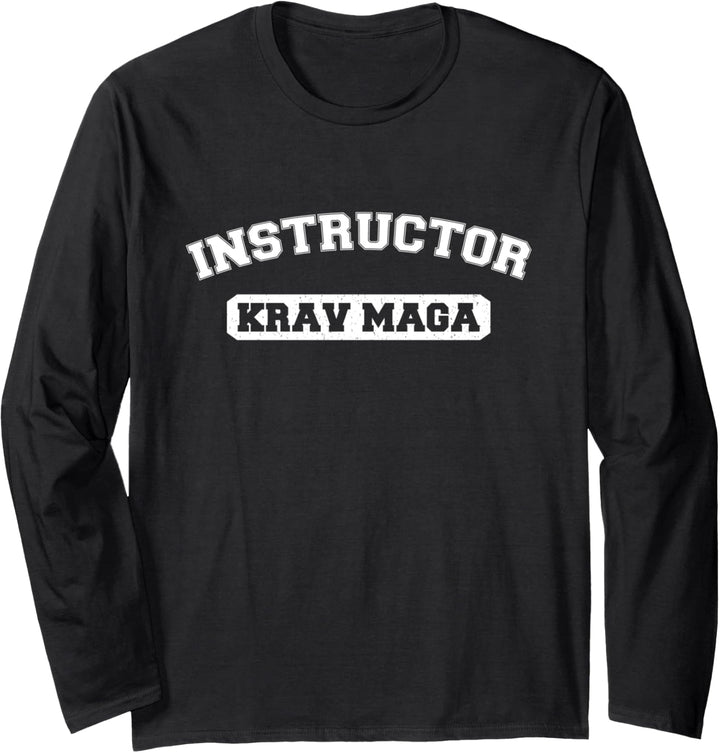 KRAV MAGA Instructor Shirt Front Back Print Langarmshirt