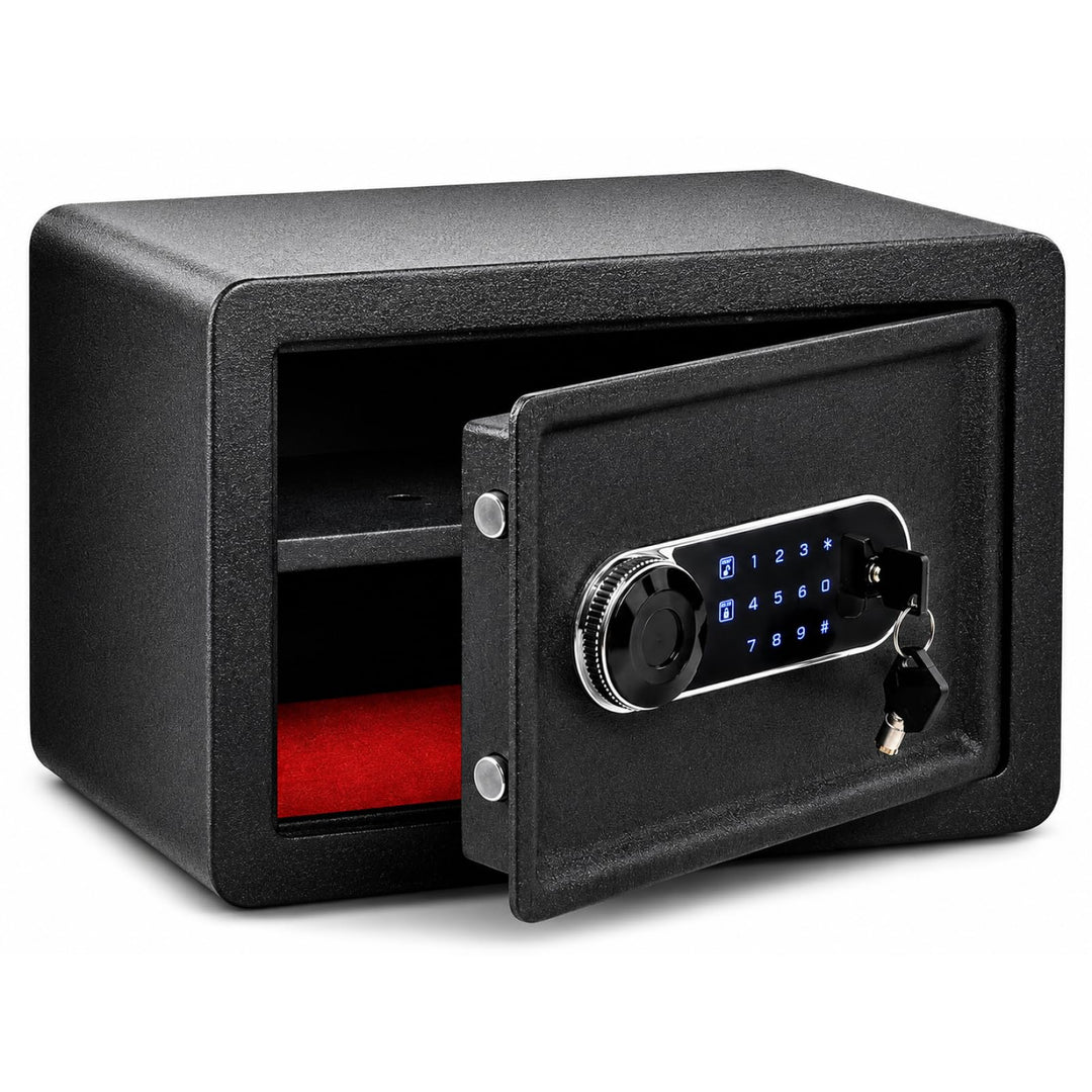 Bituxx Elektronischer Smart Tresor Safe Möbeltresor Wandtresor mini klein 25L mit Touch-Bedienfeld,
