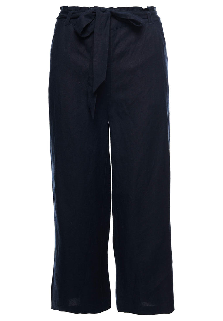 Superdry Damen Eden Linen Trouser Hose 30W / 30L Blau (Atlantic Navy Gkv), 30W / 30L Blau (Atlantic