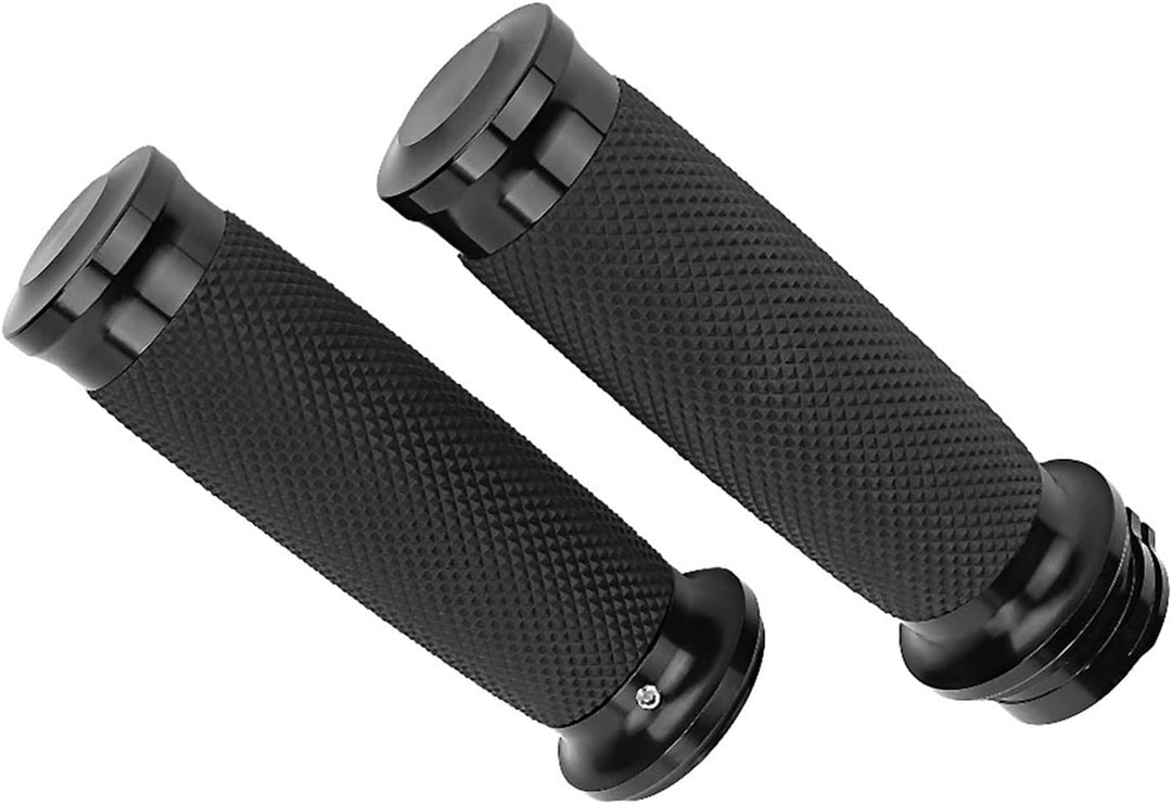Gorgeri Motorrad Lenkergriffe, 1 Paar Universal Motorrad 25mm Handgriff Aluminium + Gummi Anti-Rutsc