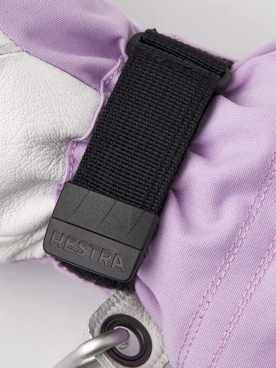 Hestra Heli Skihandschuhe für Damen – klassischer Leder-Schneefäustling zum Skifahren, Snowboarden u