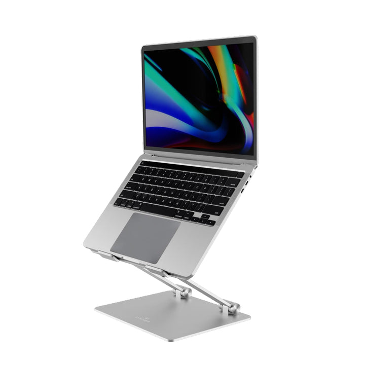 LYNXER Laptop Ständer Höhenverstellbar, Faltbarer Laptop Stand, ergonomischer und belüfteter Möbel f