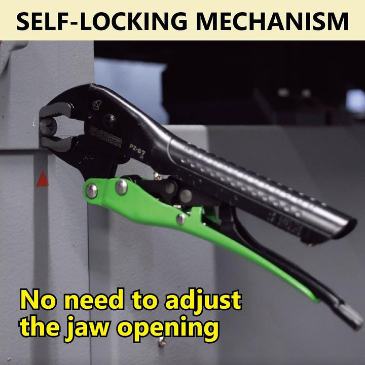 Automatik Gripzange (175mm) mit vertikalen Rillen für Gewinnung/Entfernen beschädigter Schrauben. Au