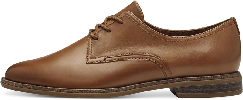 Tamaris Damen Bequemschuhe, Frauen Schnürschuhe,TOUCHit-Fussbett 38 EU Braun Nut Leather, 38 EU Brau