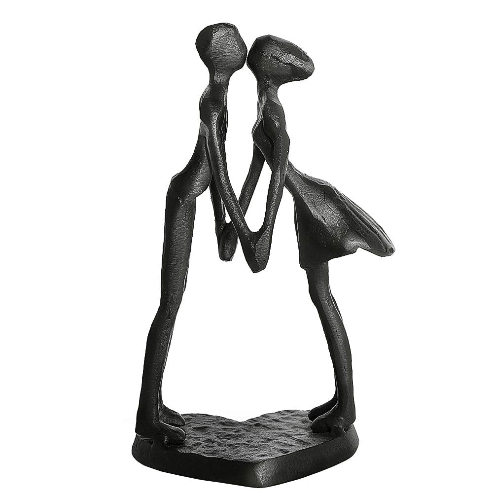 Aoneky Paar Eisenskulptur - Paar Statuette Geschenk zum Hochzeitstag, Geburtstag, Hochzeit, Weihnach