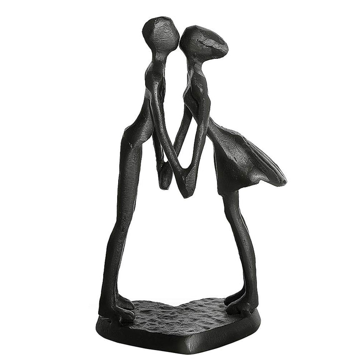 Aoneky Paar Eisenskulptur - Paar Statuette Geschenk zum Hochzeitstag, Geburtstag, Hochzeit, Weihnach