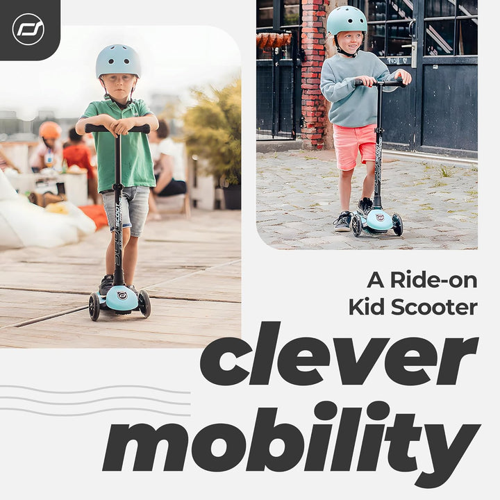 Scoot & Ride Highwaykick 3 LED Scooter Roller Kunststoff/Metall Blueberry, Masse: ca. 55cm x 15cm x
