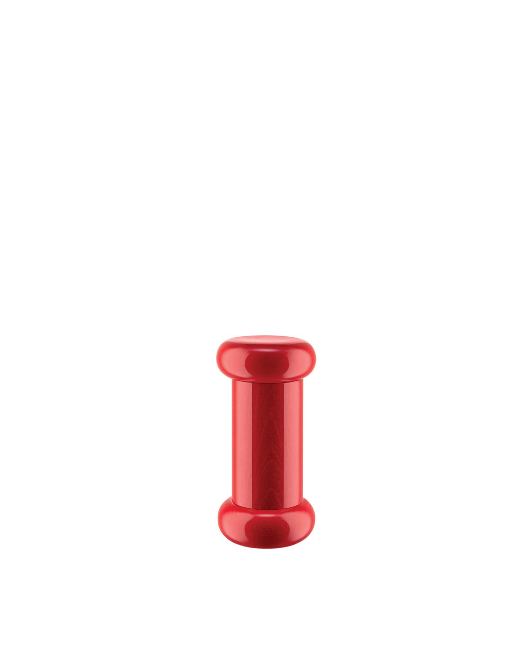 Alessi ES19 Salz-/Pfeffer-und Gewürzmühle aus Buchenholz, rot 100 Values Collection, Steel