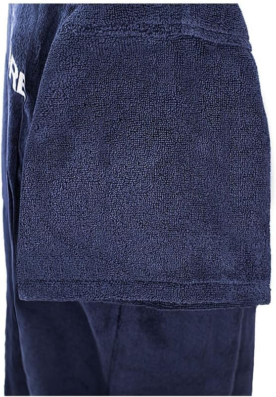 ATLANTIC SHORE | Surf Poncho | Badeponcho mit Kapuze aus 100% Baumwolle | Unisex | Basic für Erwachs