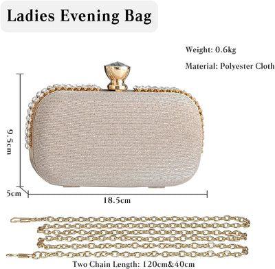 CORIOS Abendtasche Damen Strass Clutch Tasche Shiny Diamant Handtasche Klein Tasche Elegante Handtas