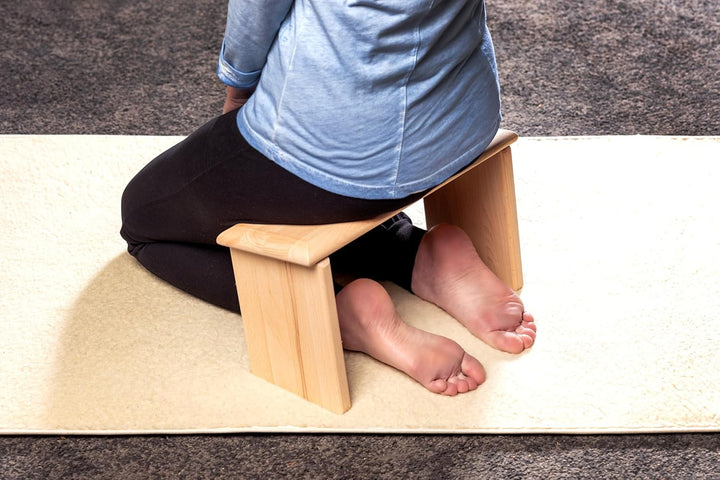 Generisch Meditationsbank - verschiedenen Höhen - Buche und Birke - handgefertigt Birke 42x16x21/19c