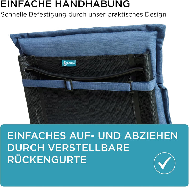 gardisun Gartenstuhlauflagen Niedriglehner I Extra Dicke Sitzauflagen I Made in Europe I Stuhlauflag