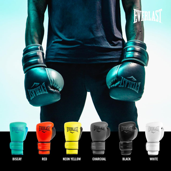 Everlast Unisex – Erwachsene Powerlock 2R Glove Handschuhe Schwarz 12oz, Schwarz 12oz