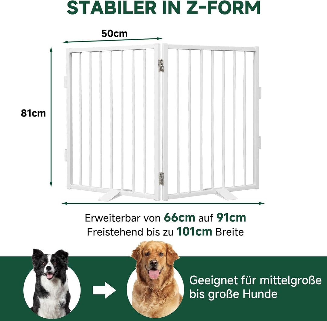 Snagle Paw Vollmetall Freistehend Absperrgitter,für den Innenbereich Hundegitter mit Bodenschonenden