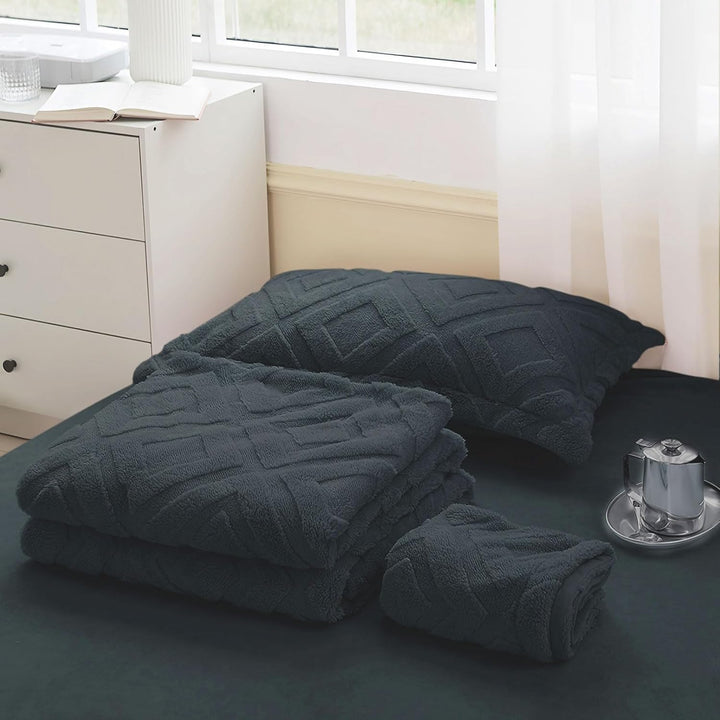 KEAYOO Plüsch Kissenbezug 40x80cm mit Flauschig Teddy Fleece Extra Warm für Winter Kissenbezug (Dunk
