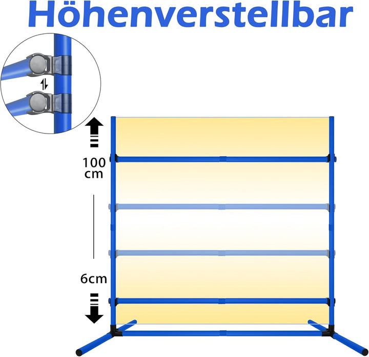 4X Agility Set Hunde Slalomstangen Hund Training Set Höhenverstellbar Kunststoff Hürdenset Hobby Hor
