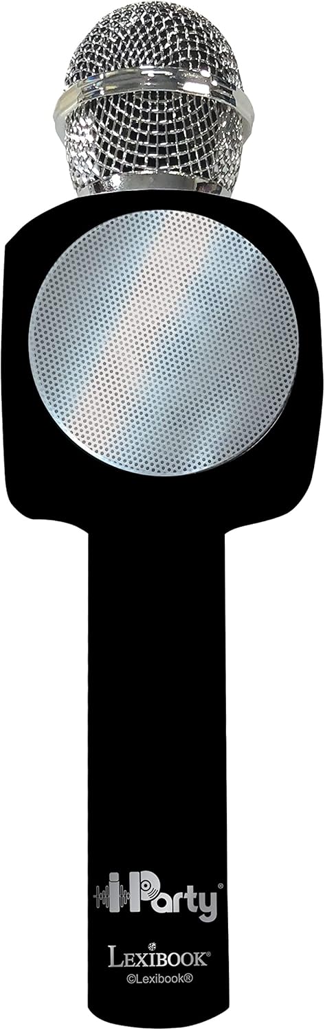 Lexibook, Drahtloses Mikrofon mit Lautsprecher und Beleuchtung, Bluetooth, Sprachwechselfunktion, Li