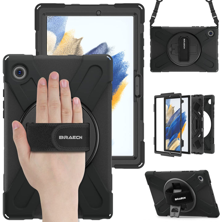 BRAECN für Galaxy Tab A8 Hülle - Samsung Galaxy Tab A8 10.5" 2021 Schwarz | Stossfeste Schutzhülle,