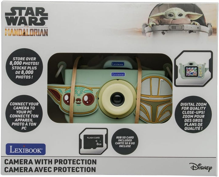 Lexibook, Disney Star Wars - The Mandalorian, Kinderkamera mit Schutzhülle, Star Wars Rahmen, Videom