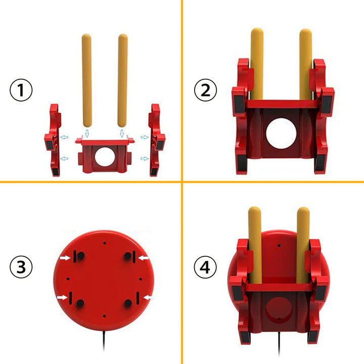 OSTENT Drum Controller Sticks für Nintendo Switch Console Taiko No Tatsujin Master Videospiele